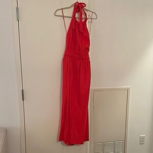 ME+EM Bold Red Backless Dress